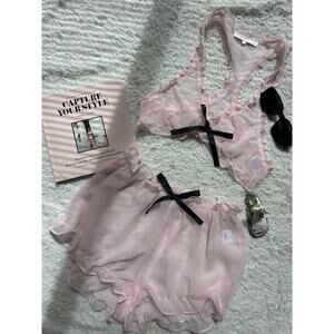 Revolve More To Come Blush Pink Ria Sleep Set Size XS